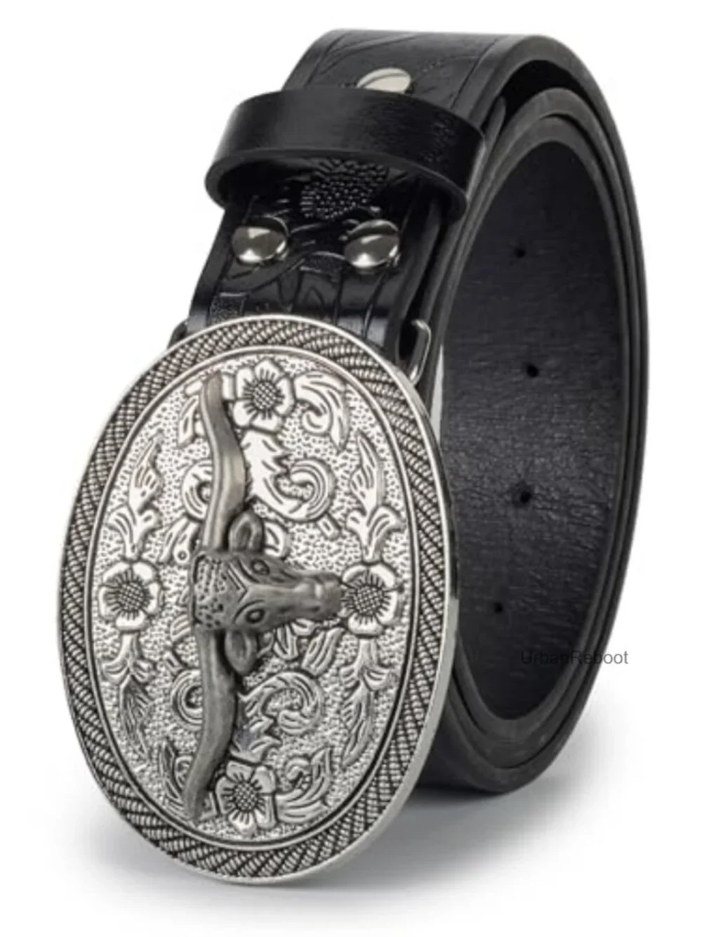 Western Leather Belt for Women Men Cowgirl Cowboy Country Style